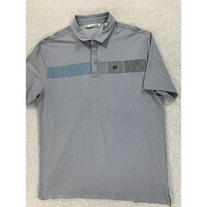 Travis‎ Mathew Cotton Blend Short Sleeve Polo Shirt (Men's XXL) Gray